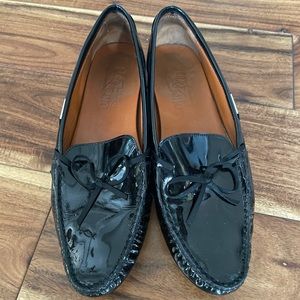 Salvatore Ferragamo patent leather moccasin loafer